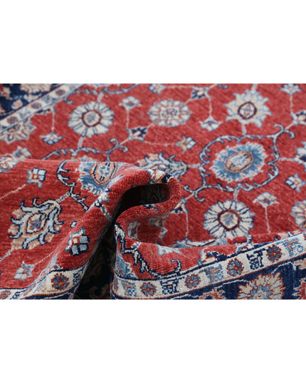 Ziegler 4' 0" X 5' 9" Hand Knotted Wool Rug 4' 0" X 5' 9" (122 X 175) / Red / Wool