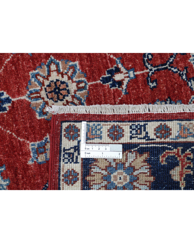 Ziegler 4' 0" X 5' 9" Hand Knotted Wool Rug 4' 0" X 5' 9" (122 X 175) / Red / Wool