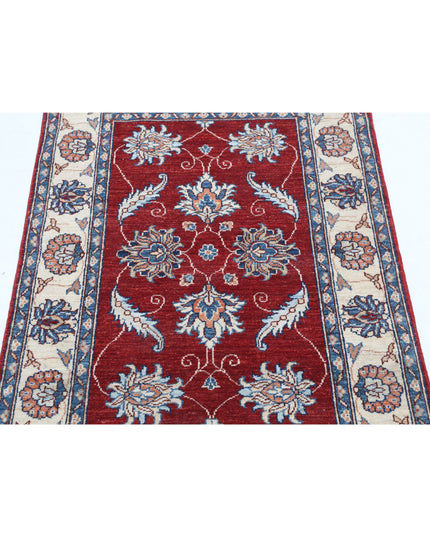 Ziegler 2' 9" X 4' 1" Hand Knotted Wool Rug 2' 9" X 4' 1" (84 X 124) / Red / Wool