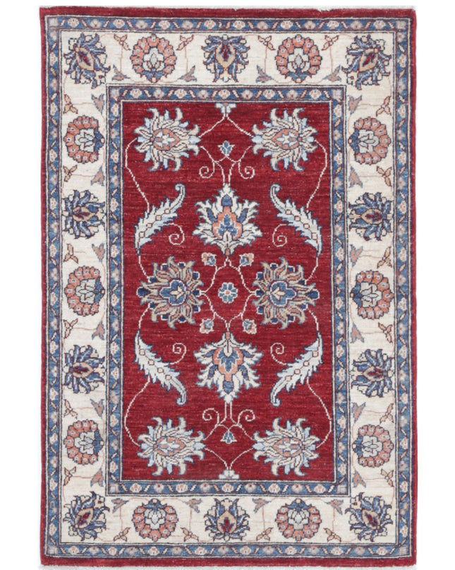 Ziegler 2' 9" X 4' 1" Hand Knotted Wool Rug 2' 9" X 4' 1" (84 X 124) / Red / Wool