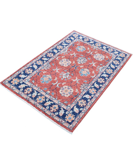 Ziegler 2' 9" X 4' 2" Hand Knotted Wool Rug 2' 9" X 4' 2" (84 X 127) / Red / Wool