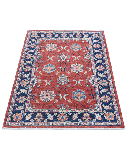 Ziegler 2' 9" X 4' 2" Hand Knotted Wool Rug 2' 9" X 4' 2" (84 X 127) / Red / Wool