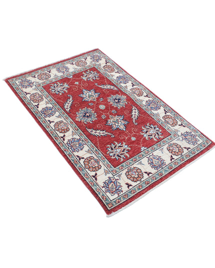 Ziegler 2' 8" X 4' 1" Hand Knotted Wool Rug 2' 8" X 4' 1" (81 X 124) / Red / Wool