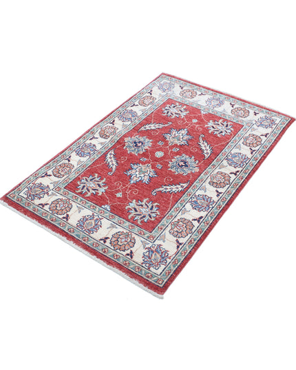 Ziegler 2' 8" X 4' 1" Hand Knotted Wool Rug 2' 8" X 4' 1" (81 X 124) / Red / Wool