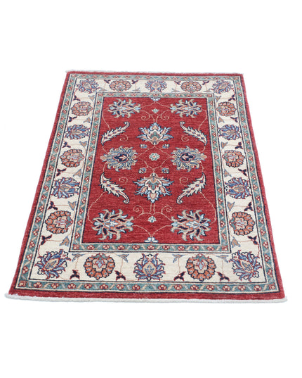 Ziegler 2' 8" X 4' 1" Hand Knotted Wool Rug 2' 8" X 4' 1" (81 X 124) / Red / Wool