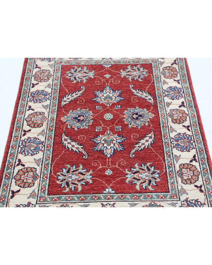 Ziegler 2' 8" X 4' 1" Hand Knotted Wool Rug 2' 8" X 4' 1" (81 X 124) / Red / Wool