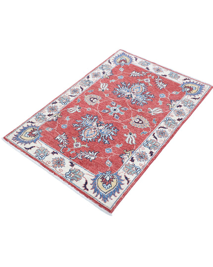 Ziegler 2' 9" X 4' 1" Hand Knotted Wool Rug 2' 9" X 4' 1" (84 X 124) / Red / Wool