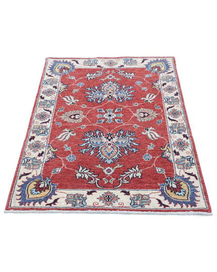 Ziegler 2' 9" X 4' 1" Hand Knotted Wool Rug 2' 9" X 4' 1" (84 X 124) / Red / Wool