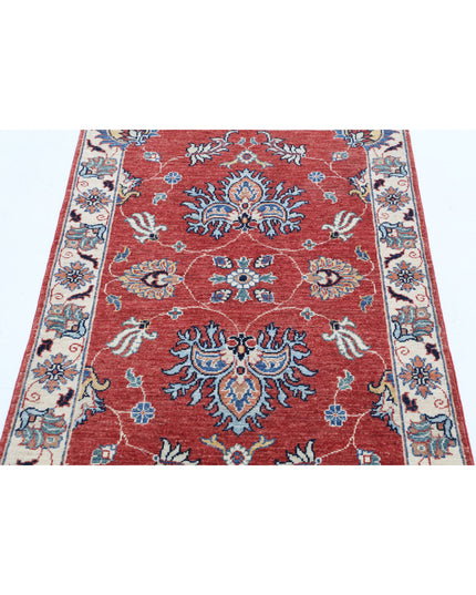 Ziegler 2' 9" X 4' 1" Hand Knotted Wool Rug 2' 9" X 4' 1" (84 X 124) / Red / Wool