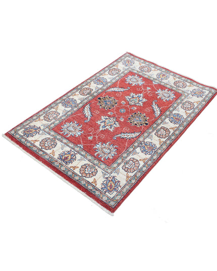 Ziegler 2' 9" X 4' 3" Hand Knotted Wool Rug 2' 9" X 4' 3" (84 X 130) / Red / Wool