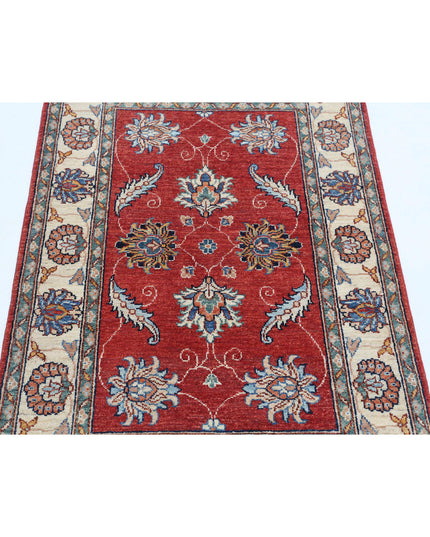 Ziegler 2' 9" X 4' 3" Hand Knotted Wool Rug 2' 9" X 4' 3" (84 X 130) / Red / Wool