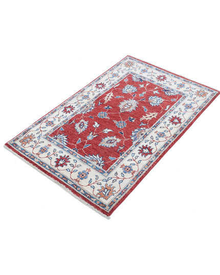 Ziegler 2' 8" X 4' 3" Hand Knotted Wool Rug 2' 8" X 4' 3" (81 X 130) / Red / Wool