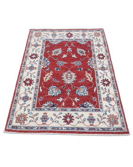 Ziegler 2' 8" X 4' 3" Hand Knotted Wool Rug 2' 8" X 4' 3" (81 X 130) / Red / Wool