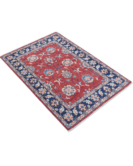 Ziegler 2' 9" X 4' 3" Hand Knotted Wool Rug 2' 9" X 4' 3" (84 X 130) / Red / Wool