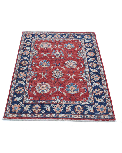 Ziegler 2' 9" X 4' 3" Hand Knotted Wool Rug 2' 9" X 4' 3" (84 X 130) / Red / Wool