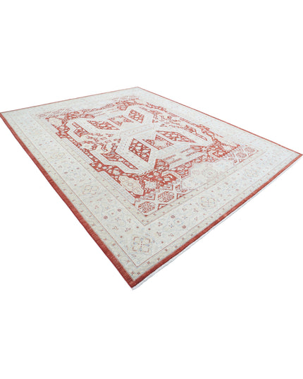 Ziegler 8' 11" X 11' 5" Hand Knotted Wool Rug 8' 11" X 11' 5" (272 X 348) / Red / Wool