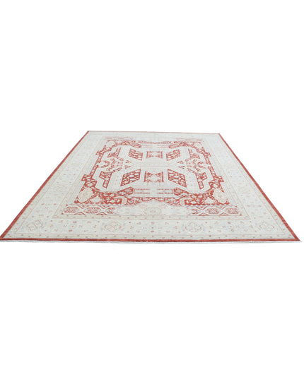 Ziegler 8' 11" X 11' 5" Hand Knotted Wool Rug 8' 11" X 11' 5" (272 X 348) / Red / Wool