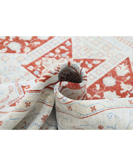 Ziegler 8' 11" X 11' 5" Hand Knotted Wool Rug 8' 11" X 11' 5" (272 X 348) / Red / Wool