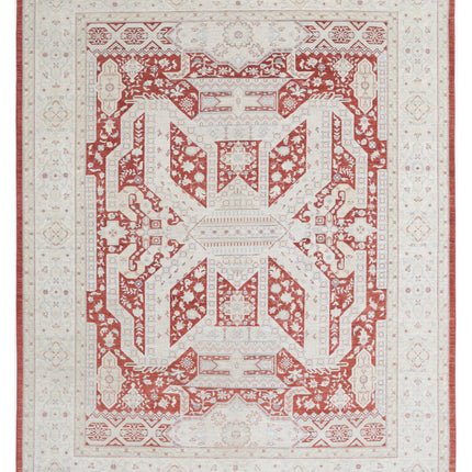 Ziegler 8' 11" X 11' 5" Hand Knotted Wool Rug 8' 11" X 11' 5" (272 X 348) / Red / Wool