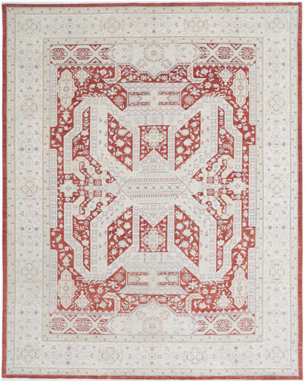 Ziegler 8' 11" X 11' 5" Hand Knotted Wool Rug 8' 11" X 11' 5" (272 X 348) / Red / Wool