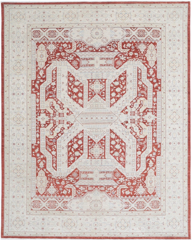 Ziegler 8' 11" X 11' 5" Hand Knotted Wool Rug 8' 11" X 11' 5" (272 X 348) / Red / Wool