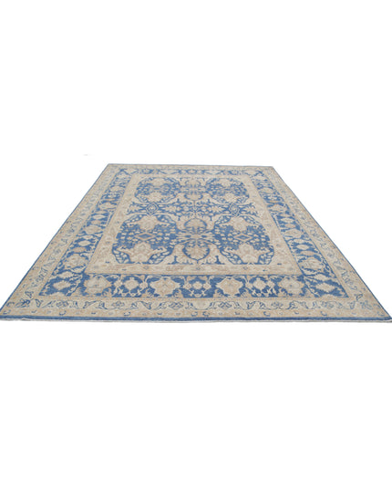 Ziegler 8' 6" X 11' 7" Hand Knotted Wool Rug 8' 6" X 11' 7" (259 X 353) / Blue / Wool