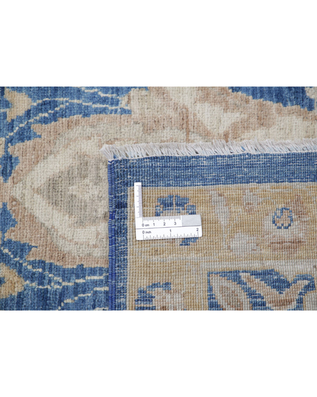 Ziegler 8' 6" X 11' 7" Hand Knotted Wool Rug 8' 6" X 11' 7" (259 X 353) / Blue / Wool