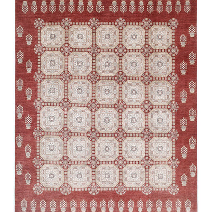 Ziegler 9' 9" X 13' 4" Hand Knotted Wool Rug 9' 9" X 13' 4" (297 X 406) / Rust / Wool