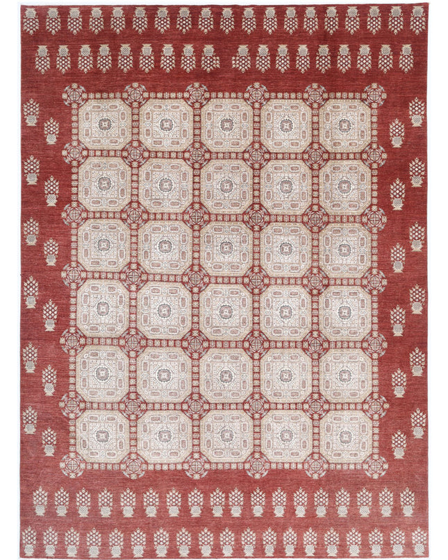 Ziegler 9' 9" X 13' 4" Hand Knotted Wool Rug 9' 9" X 13' 4" (297 X 406) / Rust / Wool
