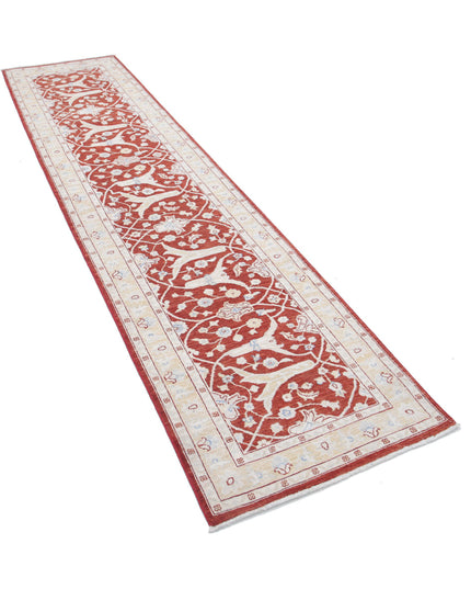Ziegler 2' 5" X 10' 0" Hand Knotted Wool Rug 2' 5" X 10' 0" (74 X 305) / Red / Wool
