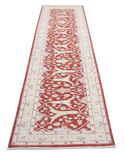 Ziegler 2' 5" X 10' 0" Hand Knotted Wool Rug 2' 5" X 10' 0" (74 X 305) / Red / Wool