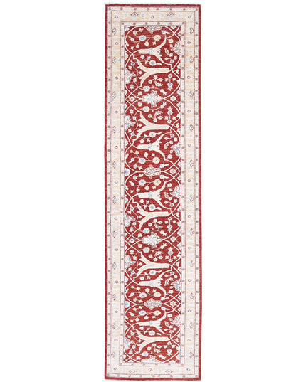 Ziegler 2' 5" X 10' 0" Hand Knotted Wool Rug 2' 5" X 10' 0" (74 X 305) / Red / Wool