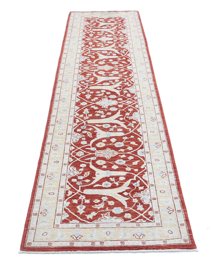 Ziegler 2' 5" X 10' 0" Hand Knotted Wool Rug 2' 5" X 10' 0" (74 X 305) / Red / Wool