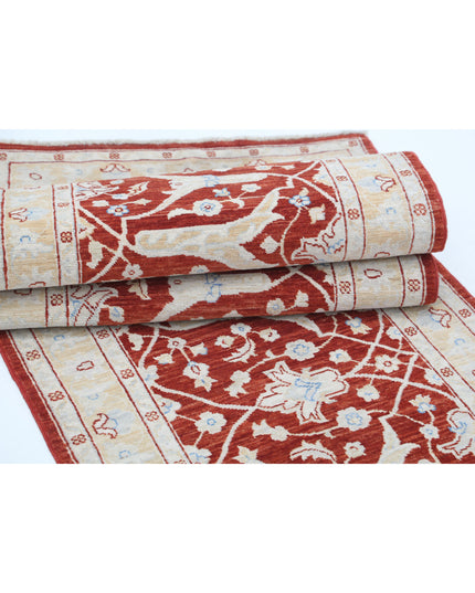 Ziegler 2' 5" X 10' 0" Hand Knotted Wool Rug 2' 5" X 10' 0" (74 X 305) / Red / Wool