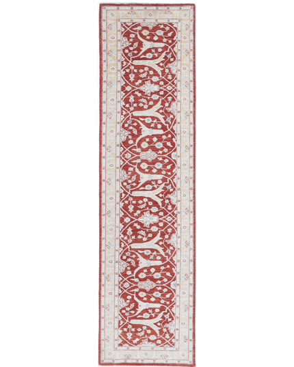 Ziegler 2' 5" X 10' 0" Hand Knotted Wool Rug 2' 5" X 10' 0" (74 X 305) / Red / Wool