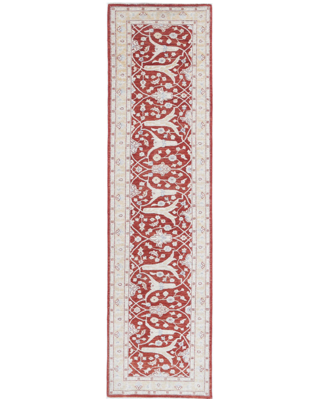 Ziegler 2' 5" X 10' 0" Hand Knotted Wool Rug 2' 5" X 10' 0" (74 X 305) / Red / Wool
