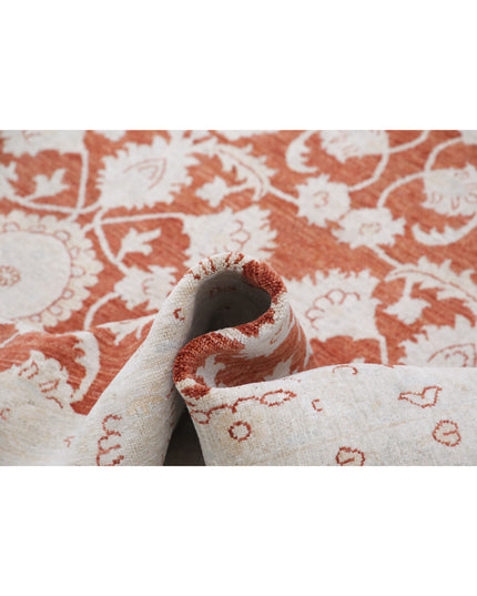 Ziegler 6' 4" X 9' 0" Hand Knotted Wool Rug 6' 4" X 9' 0" (193 X 274) / Red / Wool