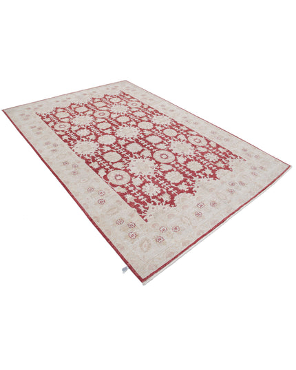 Ziegler 5' 11" X 8' 8" Hand Knotted Wool Rug 5' 11" X 8' 8" (180 X 264) / Red / Wool