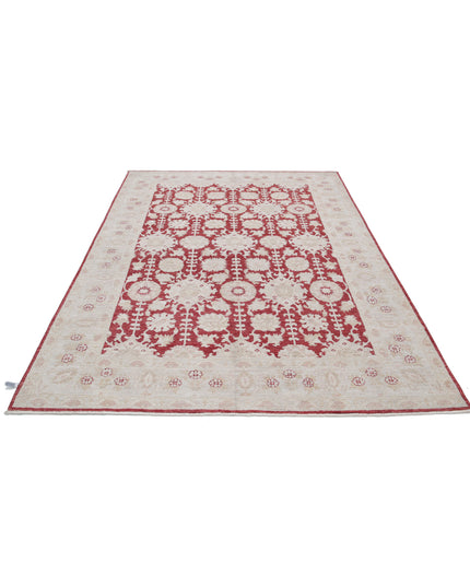 Ziegler 5' 11" X 8' 8" Hand Knotted Wool Rug 5' 11" X 8' 8" (180 X 264) / Red / Wool