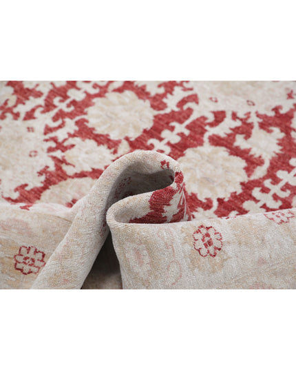 Ziegler 5' 11" X 8' 8" Hand Knotted Wool Rug 5' 11" X 8' 8" (180 X 264) / Red / Wool