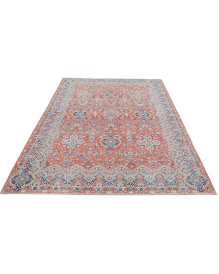 Ziegler 5' 11" X 8' 10" Hand Knotted Wool Rug 5' 11" X 8' 10" (180 X 269) / Peach / Wool