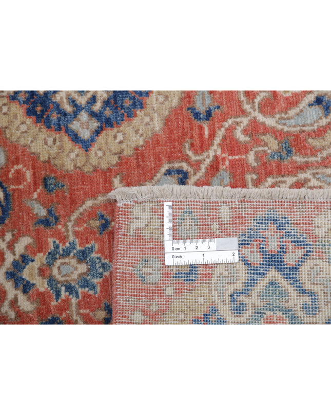 Ziegler 5' 11" X 8' 10" Hand Knotted Wool Rug 5' 11" X 8' 10" (180 X 269) / Peach / Wool