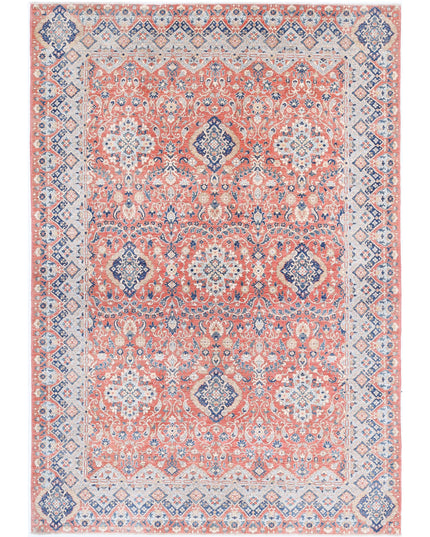 Ziegler 5' 11" X 8' 10" Hand Knotted Wool Rug 5' 11" X 8' 10" (180 X 269) / Peach / Wool