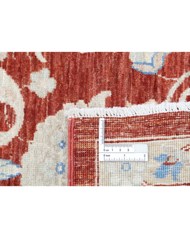 Ziegler 7' 11" X 9' 8" Hand Knotted Wool Rug 7' 11" X 9' 8" (241 X 295) / Red / Wool