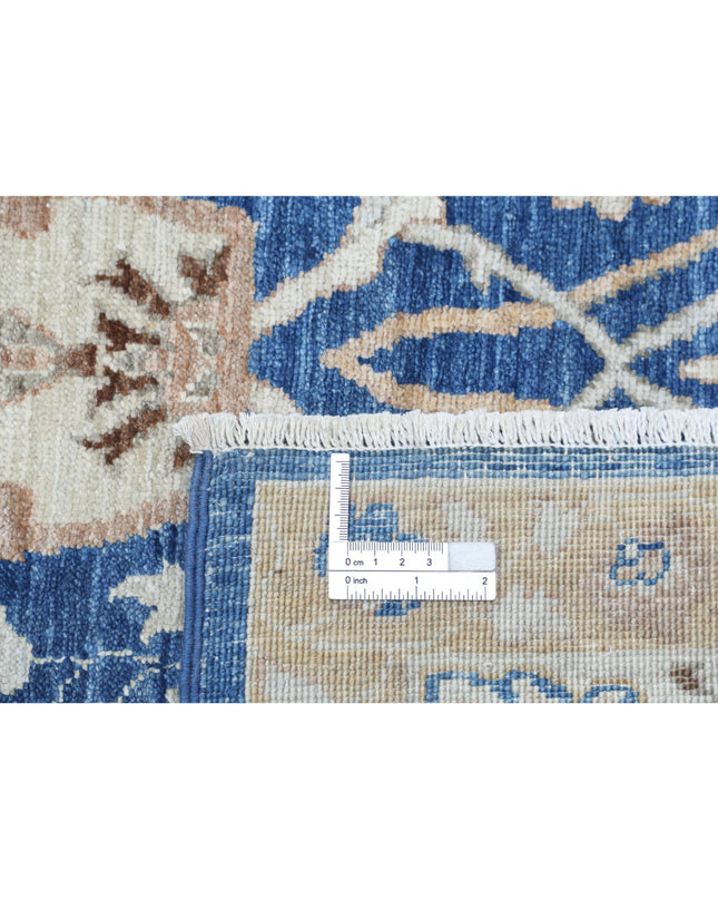 Ziegler 7' 10" X 9' 9" Hand Knotted Wool Rug 7' 10" X 9' 9" (239 X 297) / Blue / Wool
