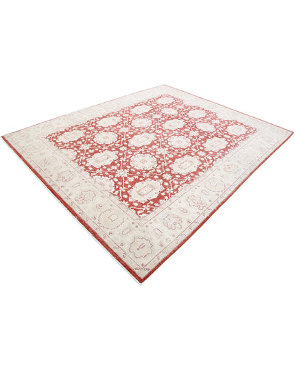 Ziegler 7' 11" X 9' 9" Hand Knotted Wool Rug 7' 11" X 9' 9" (241 X 297) / Rust / Wool