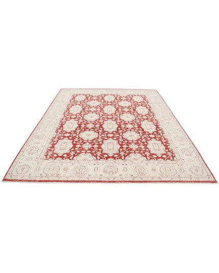 Ziegler 7' 11" X 9' 9" Hand Knotted Wool Rug 7' 11" X 9' 9" (241 X 297) / Rust / Wool