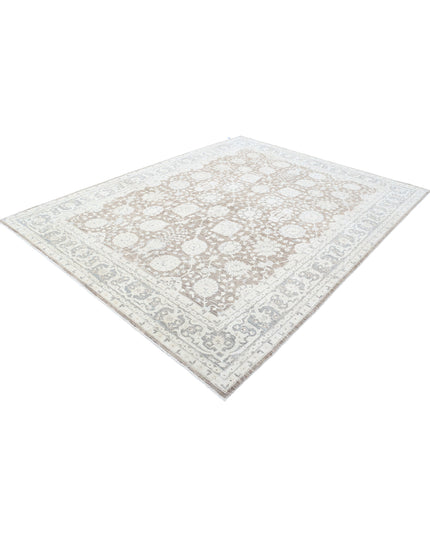 Ziegler 7' 9" X 10' 0" Hand Knotted Wool Rug 7' 9" X 10' 0" (236 X 305) / Taupe / Wool