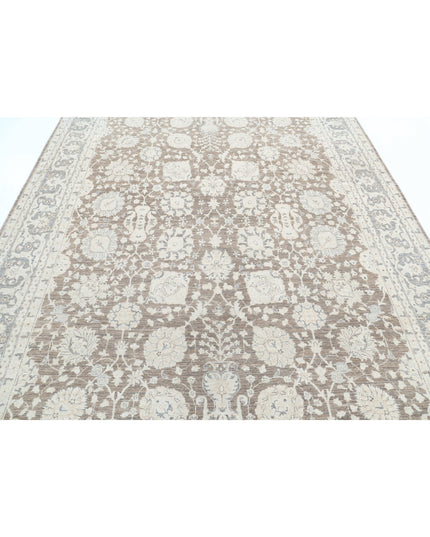 Ziegler 7' 9" X 10' 0" Hand Knotted Wool Rug 7' 9" X 10' 0" (236 X 305) / Taupe / Wool
