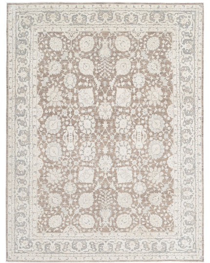 Ziegler 7' 9" X 10' 0" Hand Knotted Wool Rug 7' 9" X 10' 0" (236 X 305) / Taupe / Wool